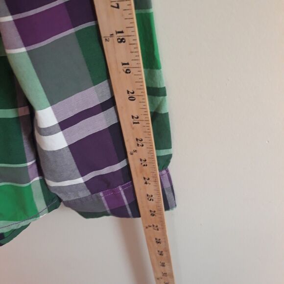 VIP Collection Society of Greater Islands Button Up Shirt Mens XL Green White Bl - Picture 8 of 12